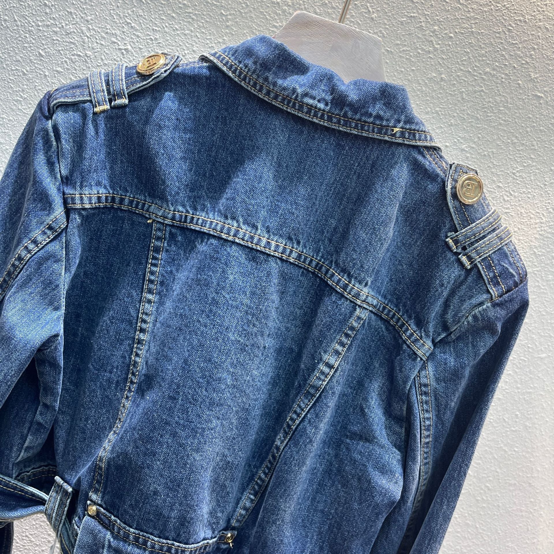 Popular Street Cool Button Denim Coat Style coréen Loose Et Idle Fan Car Top