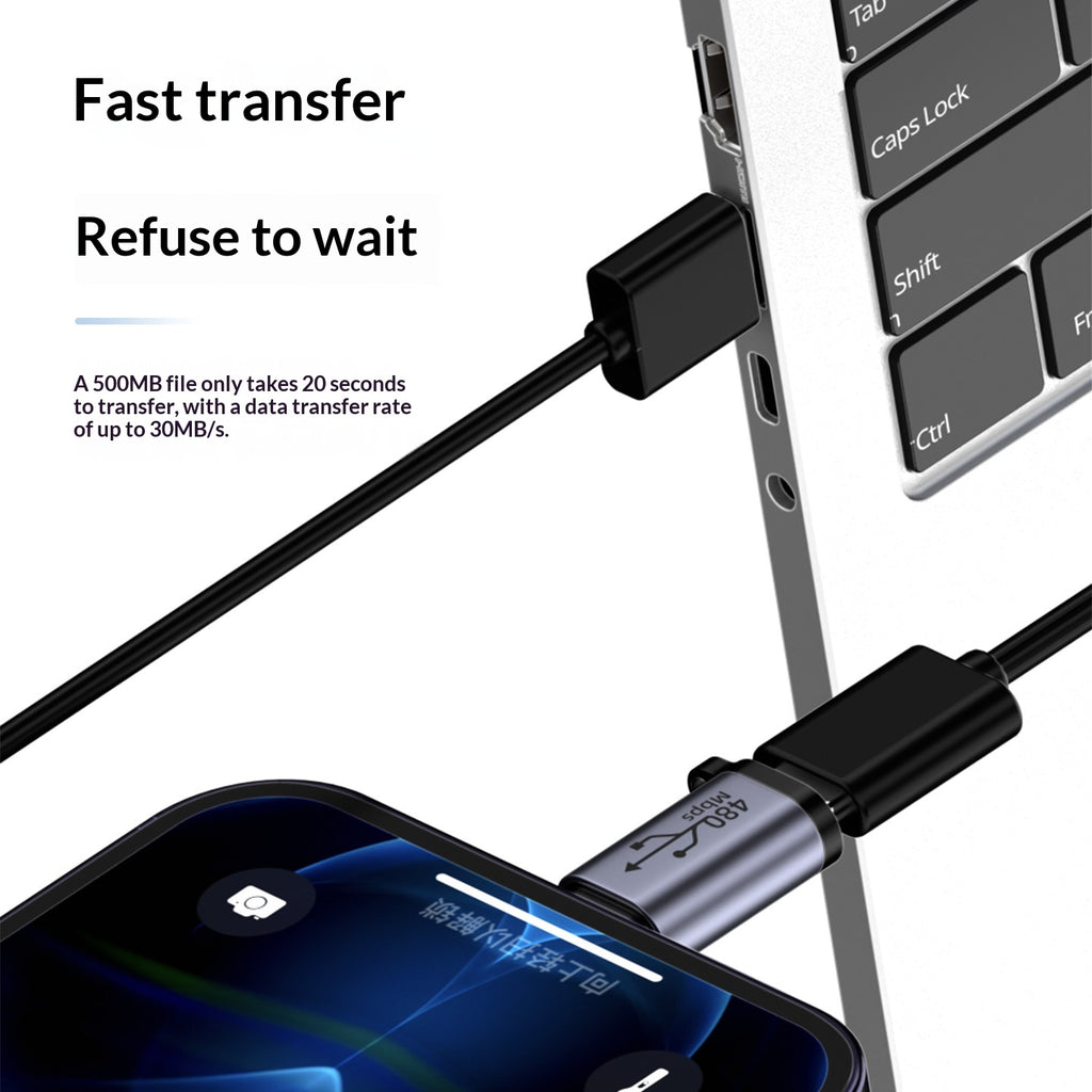 Adaptateur USB to Mini V3 to Adaptateur de câble de charge de type C Micro-port