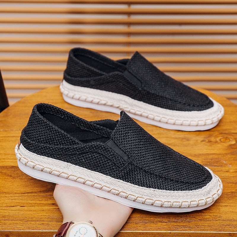 Hommes Casual Loafers Chaussures de toile respirant style traditionnel Beijing
