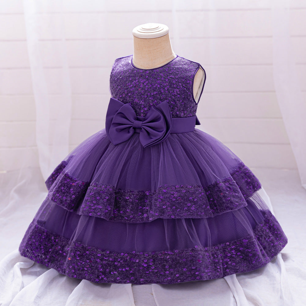 Enfants Robe formelle Double couche Tulle Princesse Jupe pour les filles