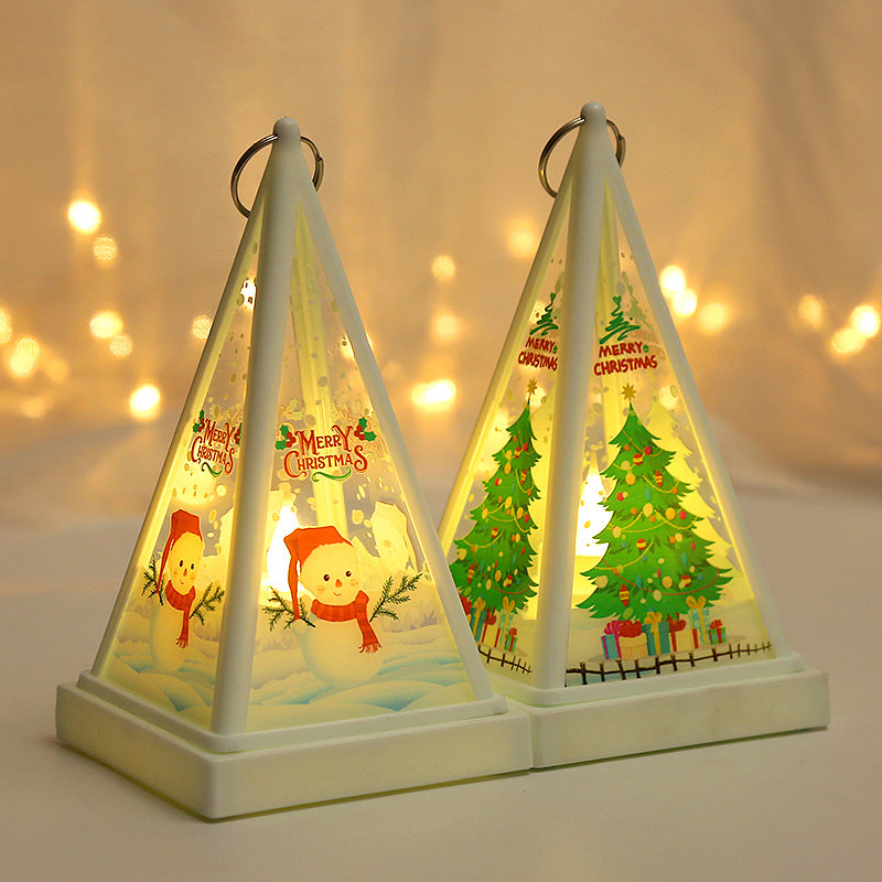 Décorations de Noël Lampe de nuit portable pour enfants Dîner cadeau de la veille de Noël