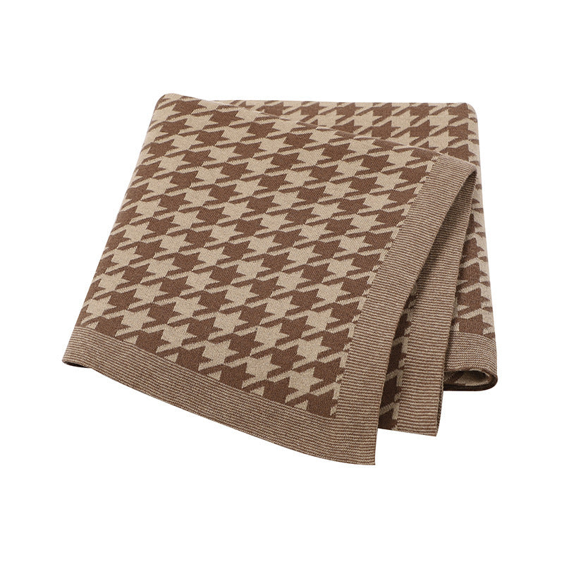 Couverture en maille pour bébé Jacquard