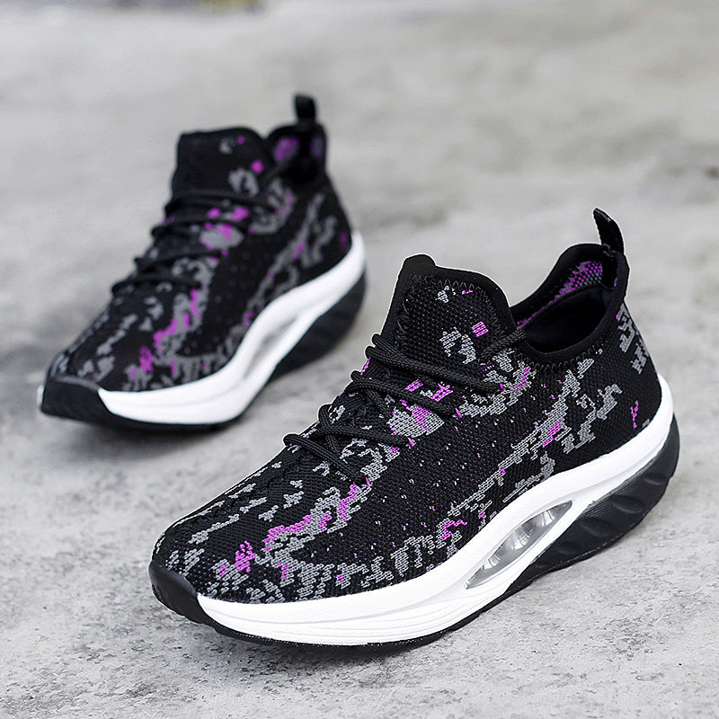 Femmes Respirant Flyknit Athleisure Chaussures