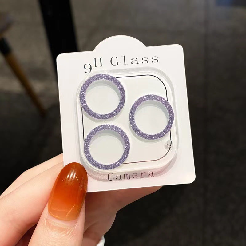 Cell Phone Rhinestone Integrated Lens Protector