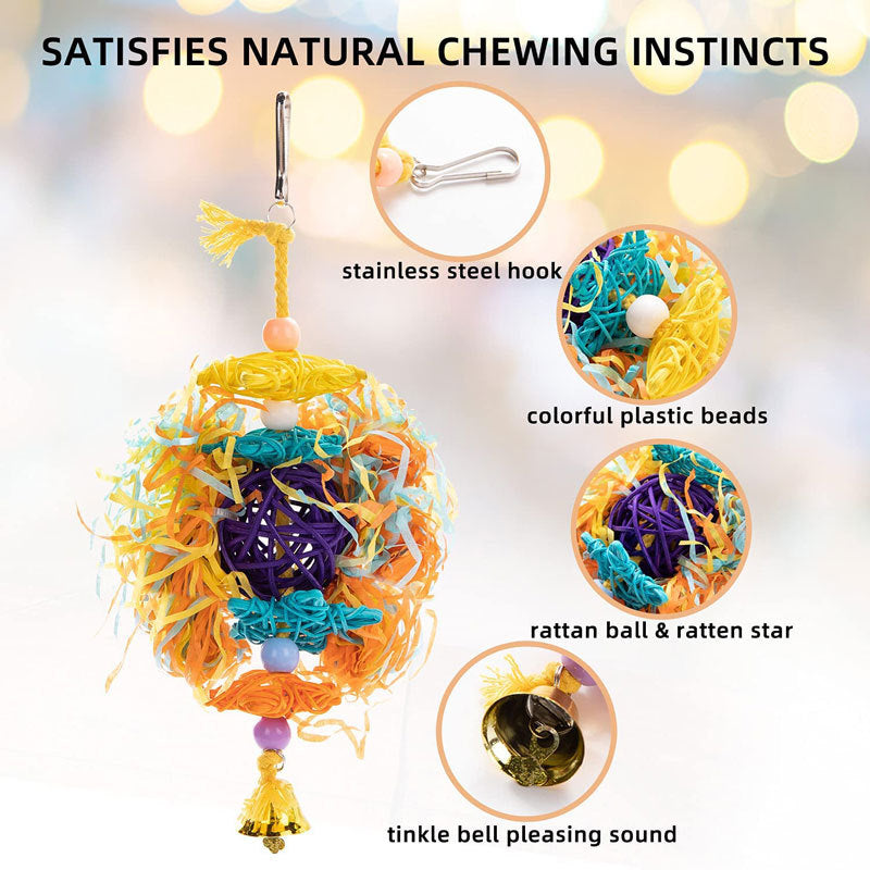 5PC Jouet de Gnawing pour perroquet Coton