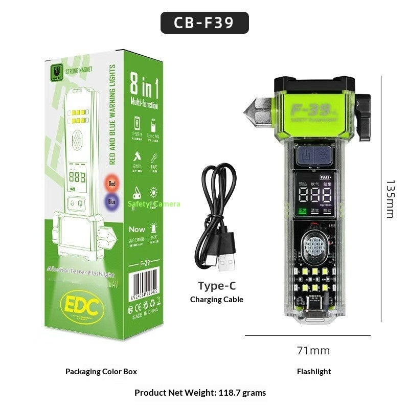 High-intensity multi-function flashlight with long-range illumination
