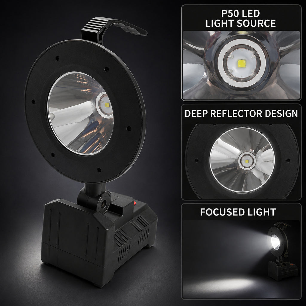 Fonction de la banque de puissance de l'affichage de batterie rechargeable solaire LED Lumière de déluge W872B Sortie
