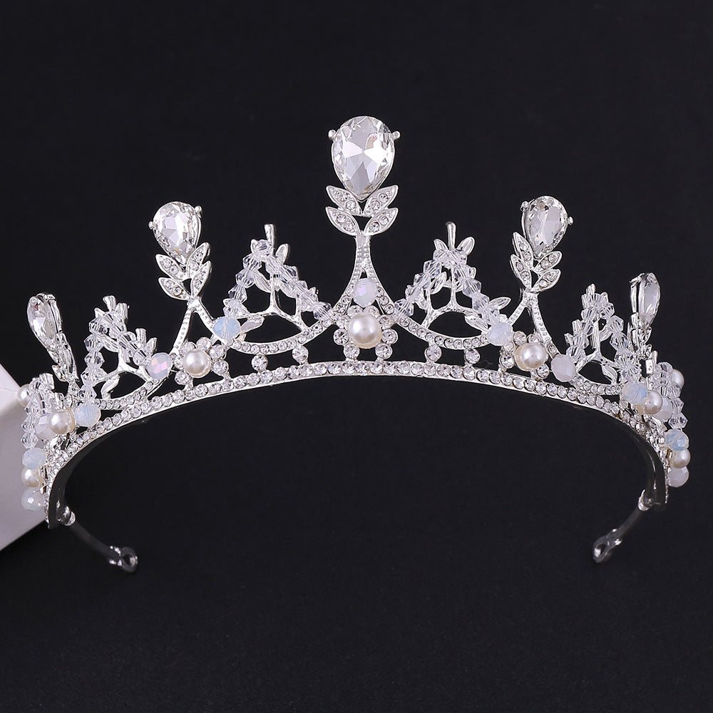 Boucles d'oreilles de style coréen de la Couronne de mariée