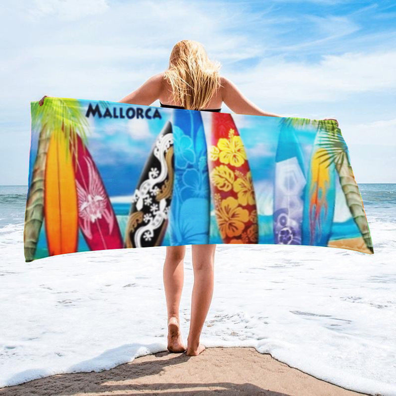 Serviette imprimée Seaside Vacation Beach Serviette de bain