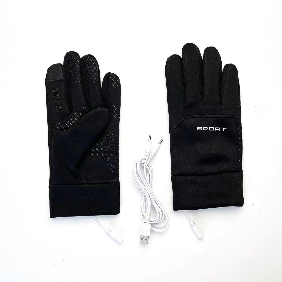 Gants de chauffage électrique USB Cyclisme Warm Keep Sports Touch écran imperméable