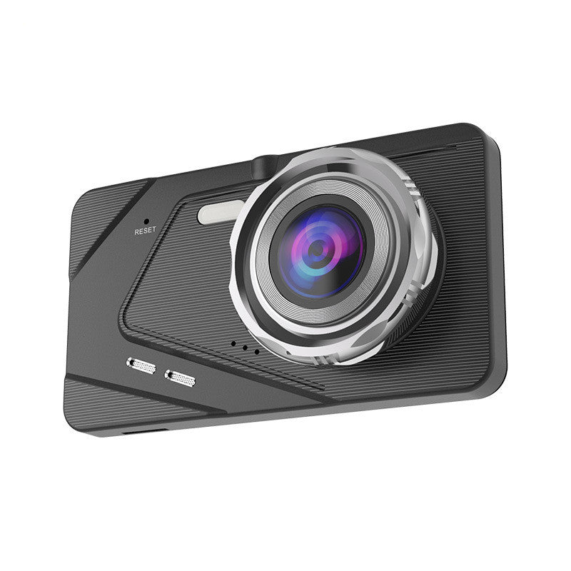 4 pouces Dashcam extérieur double objectif