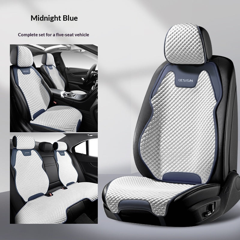 Coussin de siège de voiture respirant en soie glacée
