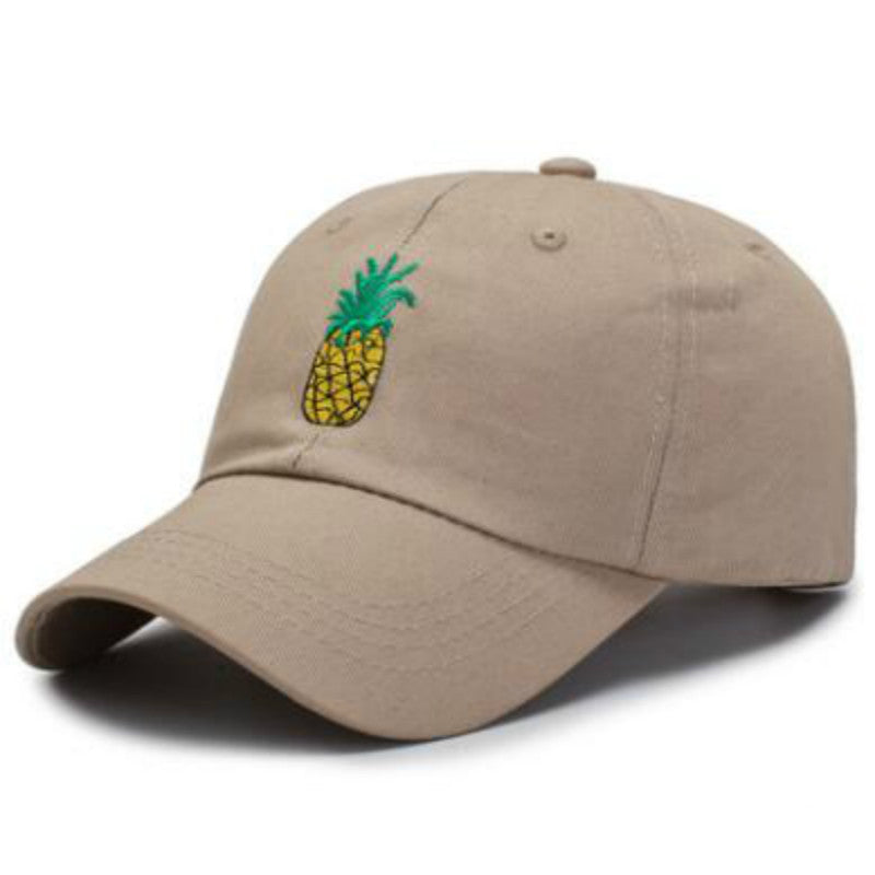 Cap de baseball en ananas brodé Coton réglable