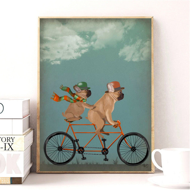 Affiche de peinture de toile imprimée décorative pour le salon