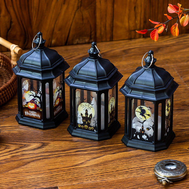 Décorations d'Halloween Kidsren Satchel Pumpkin Lanterne Halloween Atmosphère Ornaments Pen