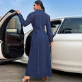 Vêtements pour femmes de style européen et américain plus-taille avec design bouton-down