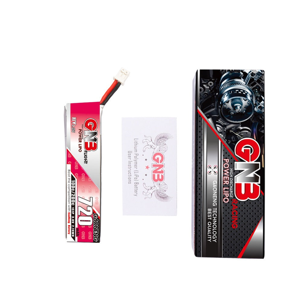 Haute énergie GNB 720MAH 1S 38V HVTinyHawk S II intérieur Hollow Cup Batterie au lithium