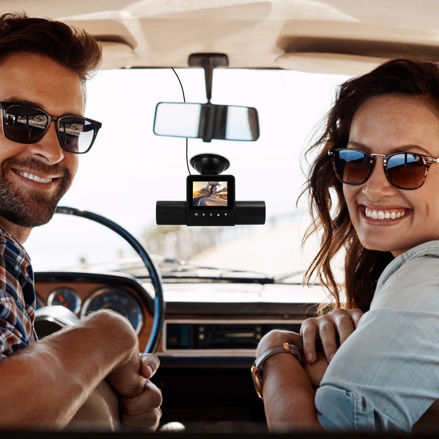 1Pc 360 Degree View FHD 4 Channel Dash Cam 1080P Front 480P Arrière Gauche Droite Intérieure Dash Ca