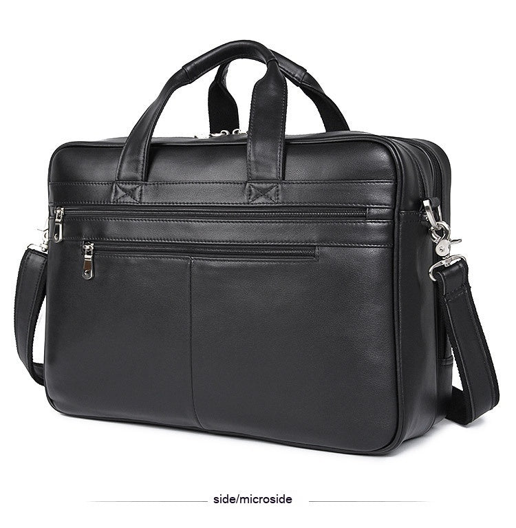 Sac à main en cuir Sac à main Napa Cuir Confortable Texture Sac en cuir véritable homme
