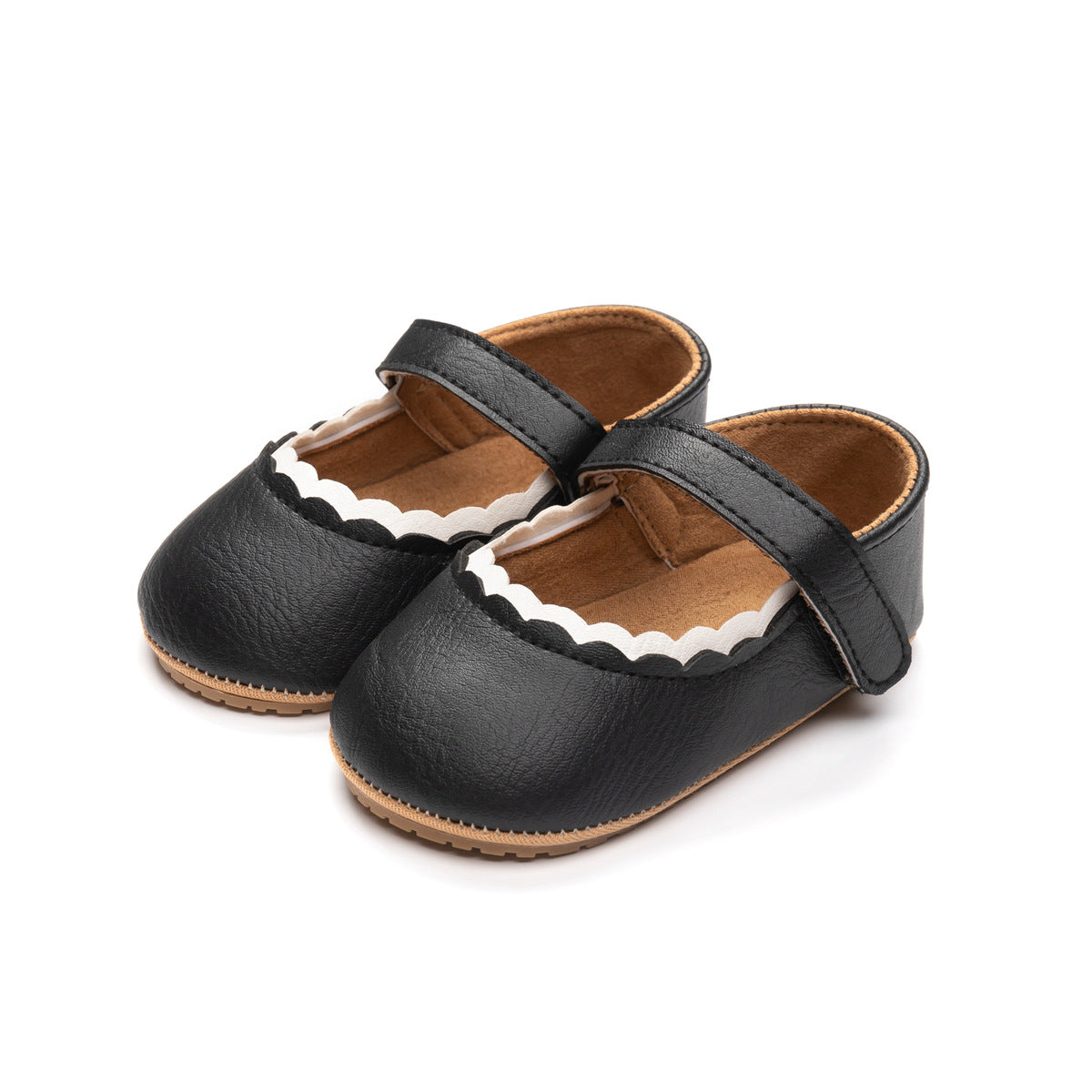 Bébé fille artificielle PU chaussures pour enfants