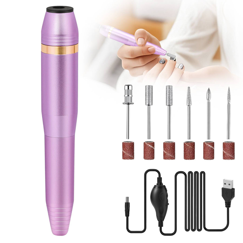 Kit de fichiers de ongles électriques portables professionnels