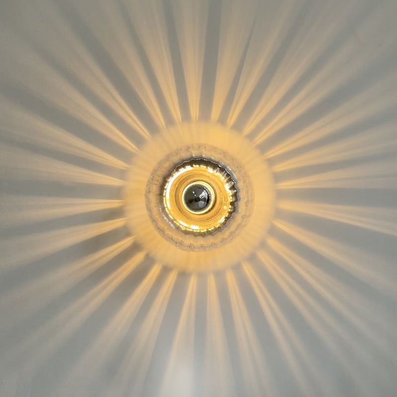 Lampe murale d'art décoratif en verre à LED moderne et moderne