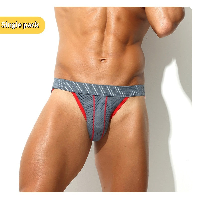 Sexy Hommes Sous-vêtements Low-rise Breathable Mesh Slips