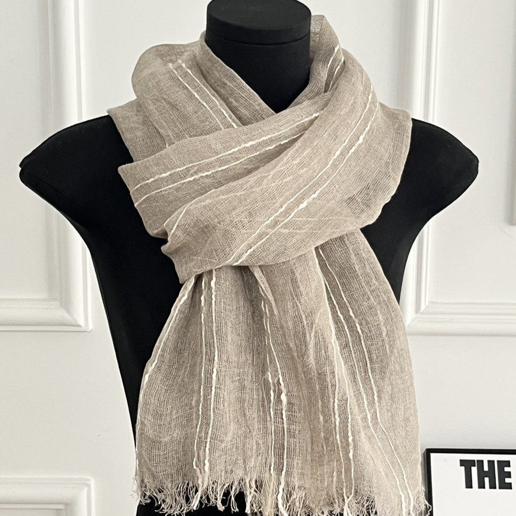 Women's Long Striped Scarf Shawl