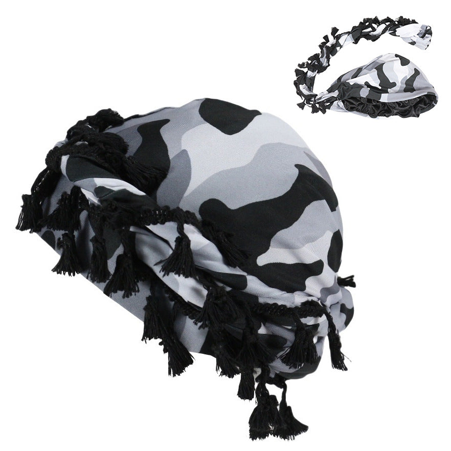 Sports de plein air Paisley Turban Hat Cashew Flower Print Turban Hip-hop Hip-hop Twist