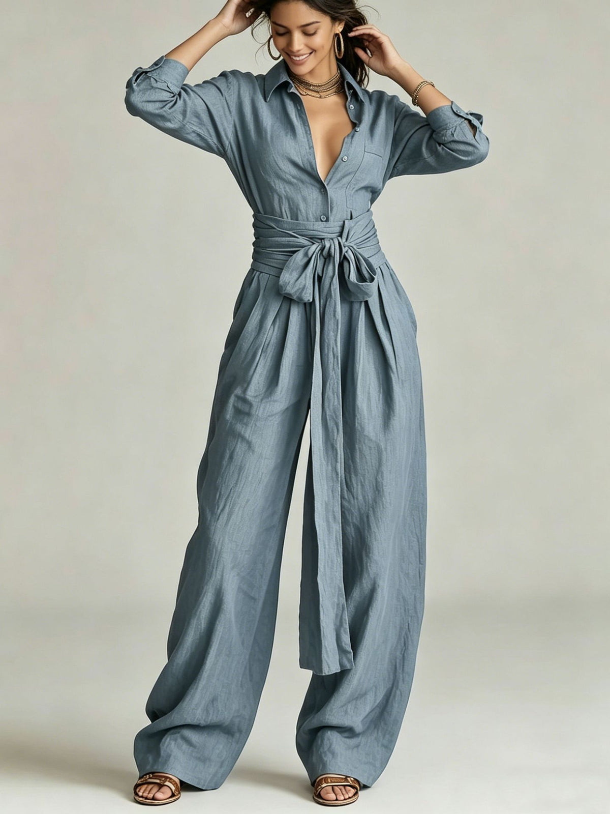 Costume de saut à large portée, souple