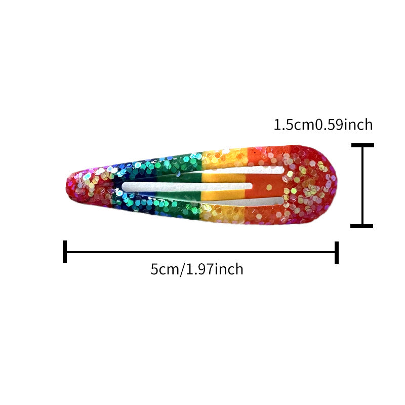 Clip capillaire pour enfants Accessoire capillaire polyvalent Clip latéral avec paillettes Et un design raisonnable