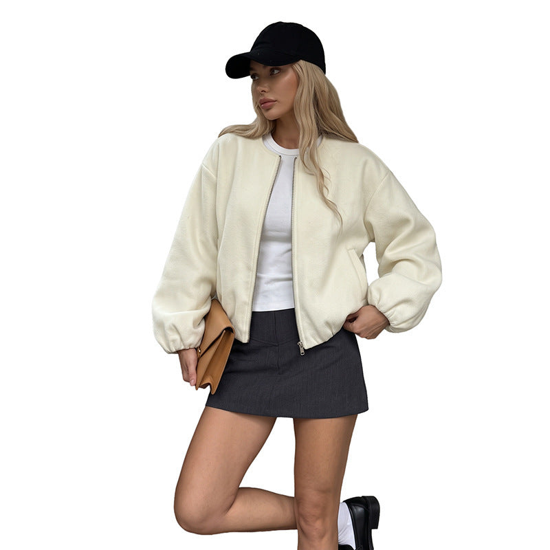 Veste en croûte décontractée et sportive