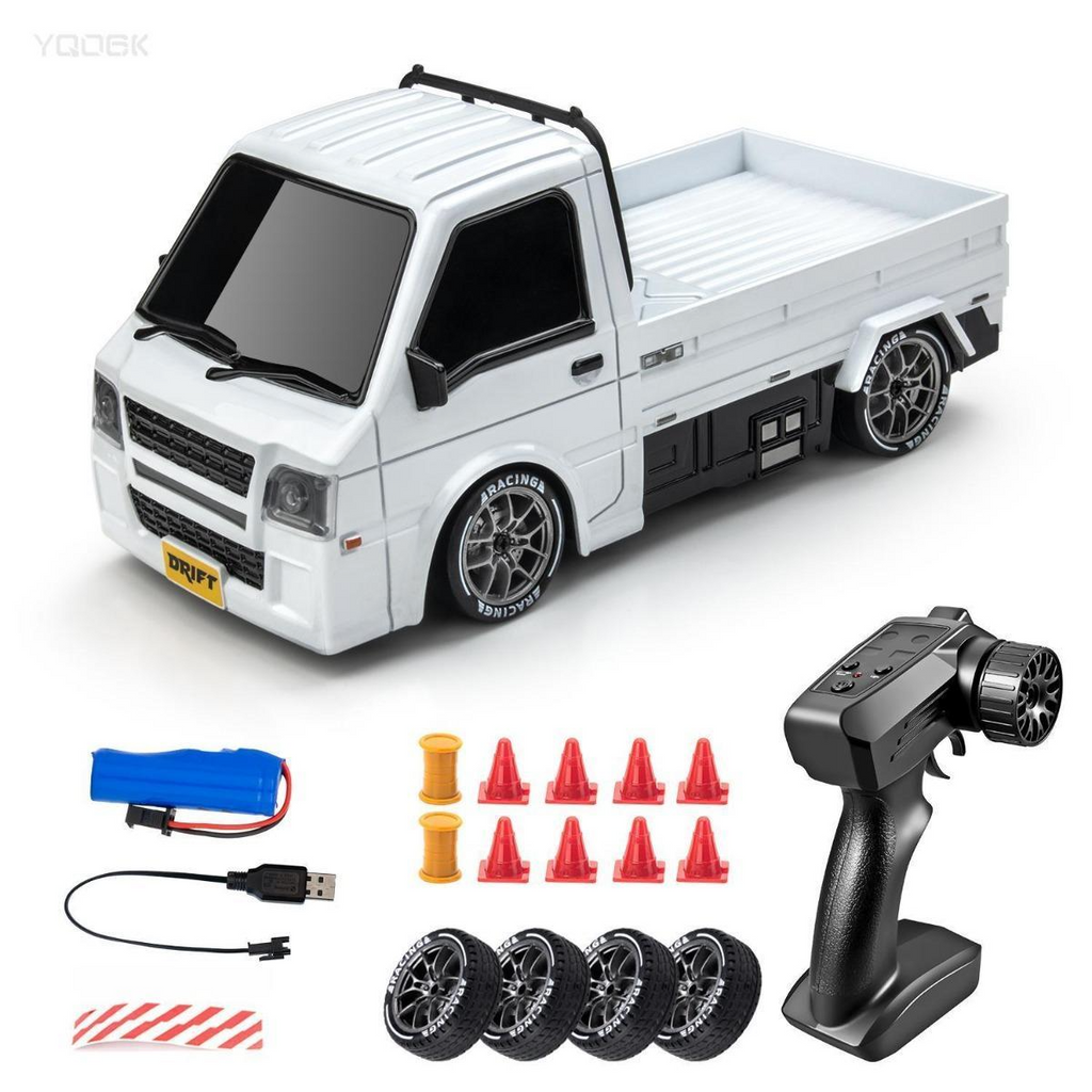 Échelle 2.4GHz 4WD télécommande RC Drift voiture lumières LED haute vitesse Drift pneus enfants jouet Fo