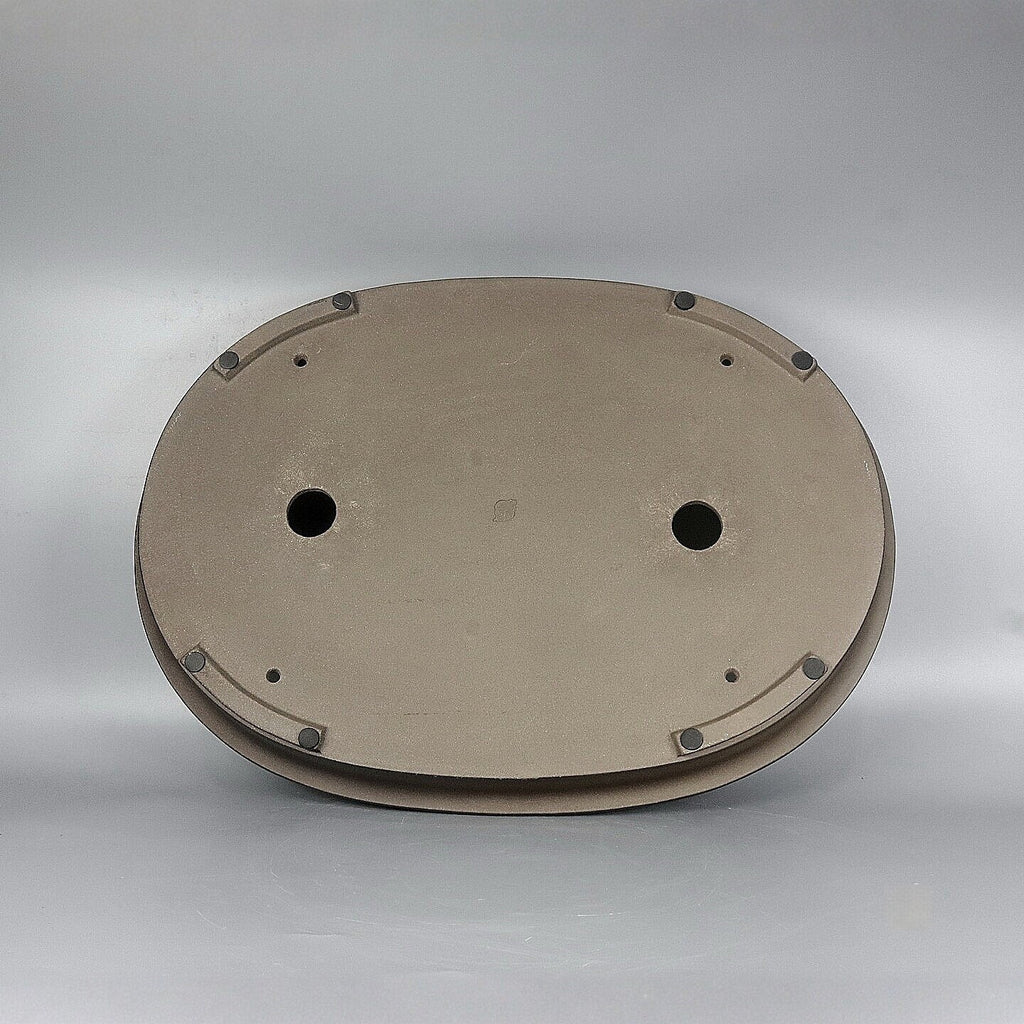 Antique-Style Ovale Shallow Basin fait main