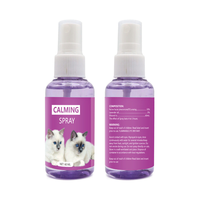 Vaporisateur apaisant et calmant pour animaux de compagnie