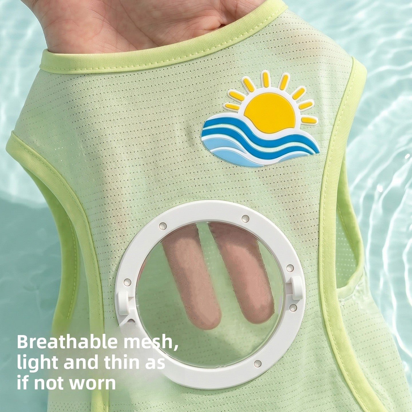 Summer Sun Protection Veste de chien avec ventilateur intégré