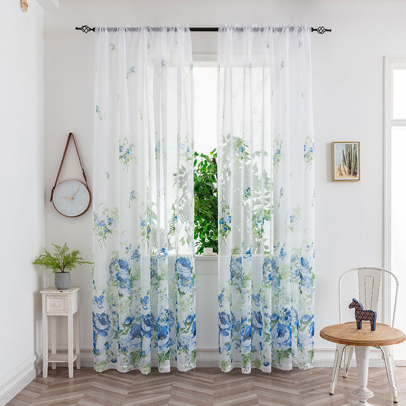 Mesh Rideaux Chambre Light Transmission Rideau décoratif