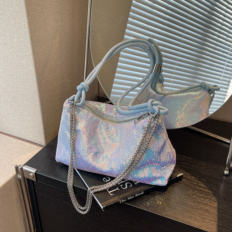 Sac à sous-bras et sac à corps en chaîne
