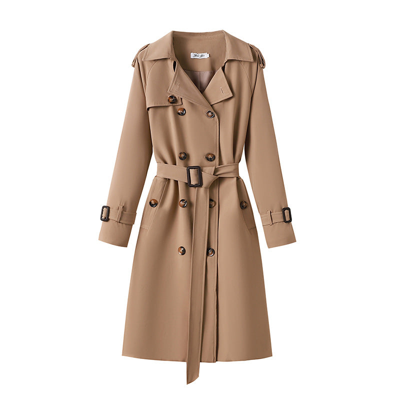 Manteau de taille moyenne sophistiqué pour femmes