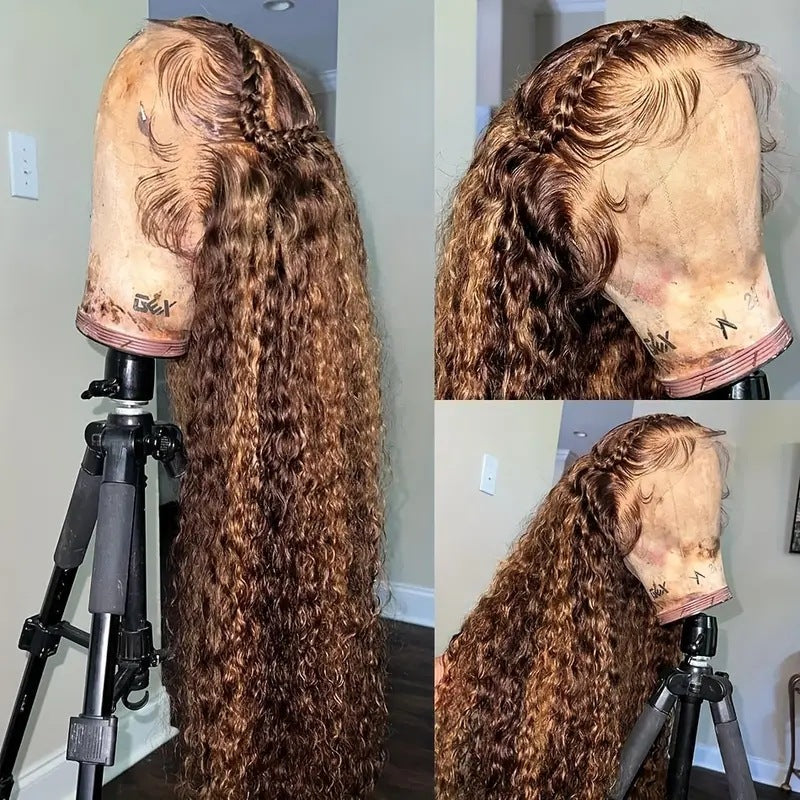 Petit volume Wound Tube Afro Long Curly Wig