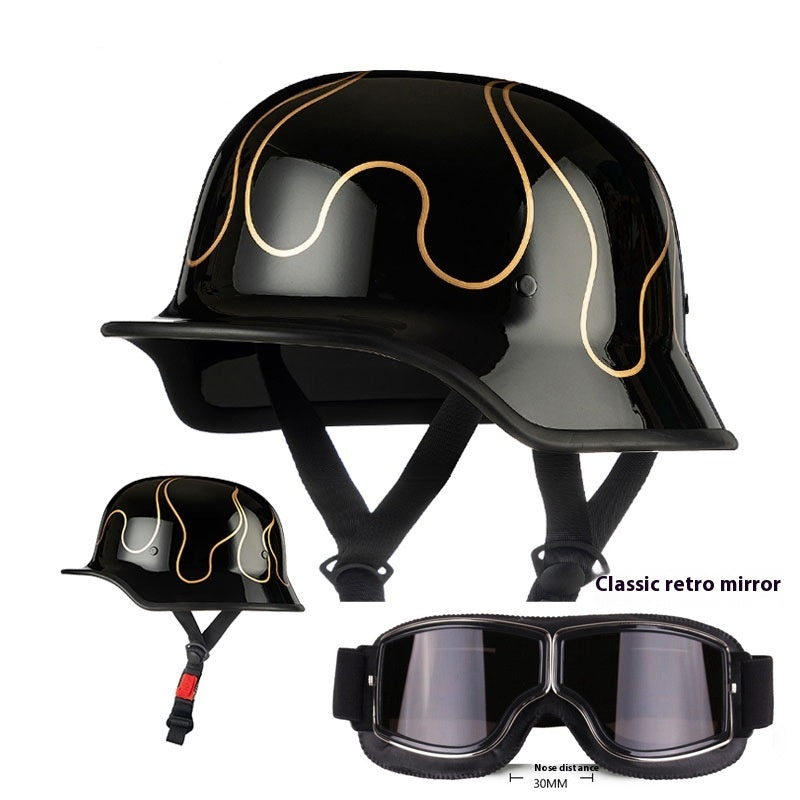 Casque de moto rétro allemand 3C