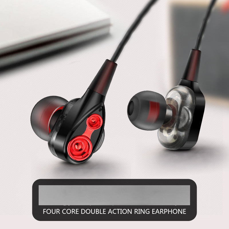 Casque Quad Core Dual Dynamic Metal Subwoofer