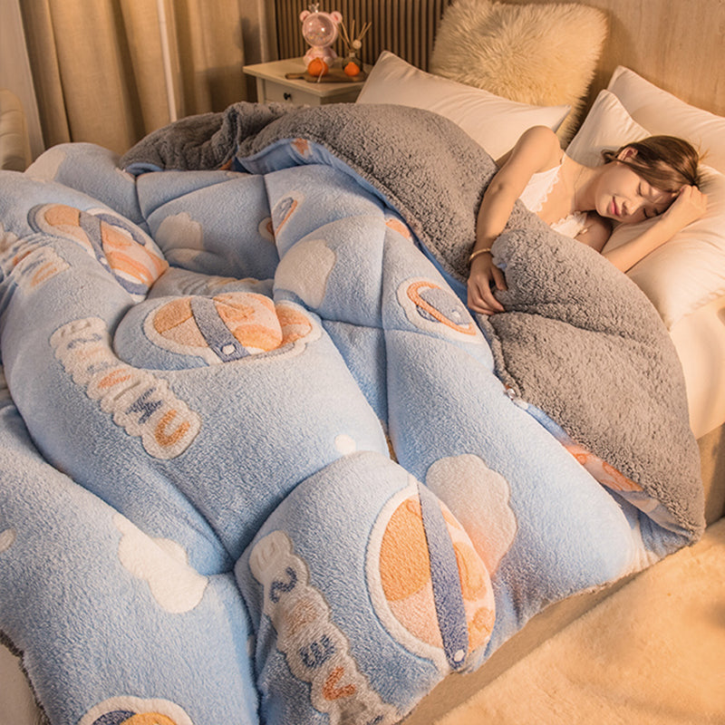 Chaleur dans l'épaisseur de l'hiver quilt Core Super Épaisseur simple et double