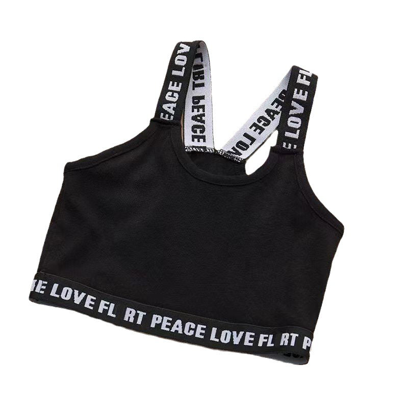 Filles Cotton Tank Top Conçu pour les jeunes femmes Sporty Style avec un flattering Retour Détail