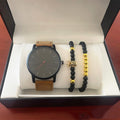 Grande Cadran Homme Casual Simple Scale Frosted Ceinture Quartz Montres Crown Bracelet