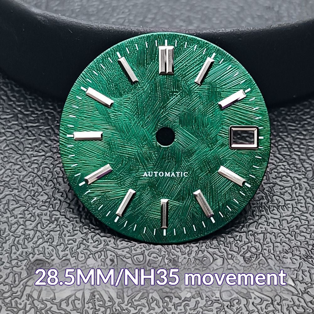 Cadran de montre à grain de bouleau pour le mouvement NH35