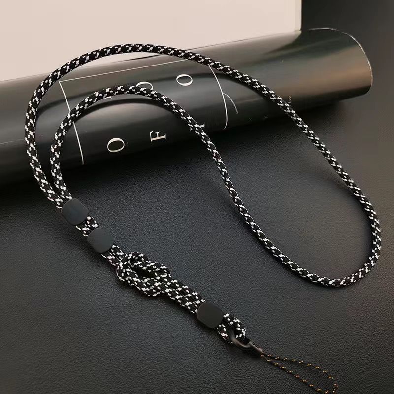 Long Minimalist Double-usage amovible téléphone réglable Lanyard