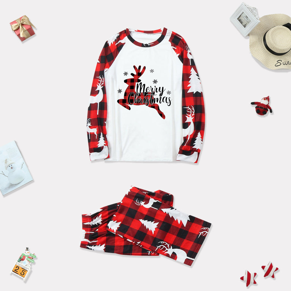 Arbre de Noël Imprimer Accueil Porter Pyjamas Ensemble Parent-enfant