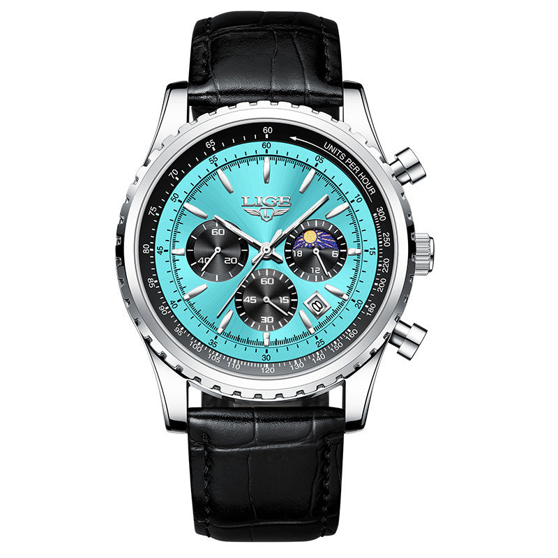 Montre imperméable multifonctionnelle pour hommes