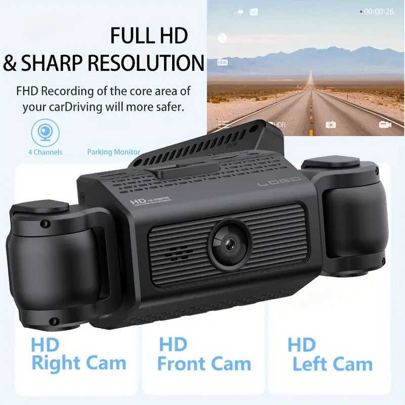 Caméra de vision de nuit DVR HD de voiture 1080P